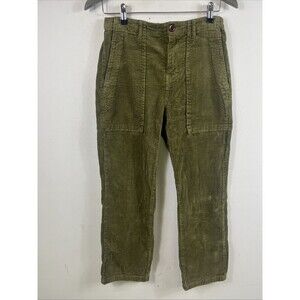 Alex Mill Olive Green Corduroy Straight Leg Pants